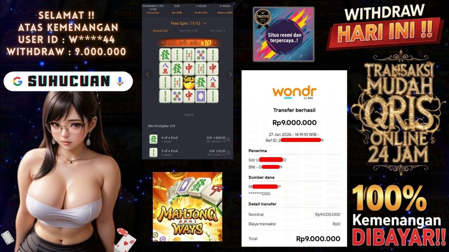 SUHUCUAN JACKPOT SLOT MAHJONG WAYS 